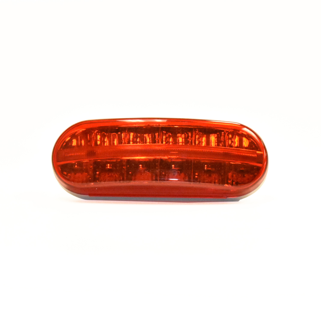 127-60607R 6”x2” Oval 3D Helix L.E.D. S/T/T Lights - Red 127 